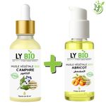 LY BIO PACK HUILE CAMPHREE 50ML - PIPETTE + HUILE ABRICOT 50ML - POMPE