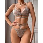 product_image_name-Generic-Ensemble soutien-gorge culotte et jarretelles érotiques, sous-vêtements Sexy en dentelle-4