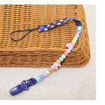 مشبك مصاصة ملون مع خرزات زخرفية