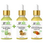 LY BIO PACK HUILE ALOE VERA 50ml - PIPETTE + HUILE FENUGREC 50ML - PIPETTE + HUILE FIGUE DE BARBARIE 50ML - PIPETTE