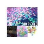 200 Pièces Etoiles Lumineuses