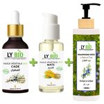 LY BIO PACK HUILE CADE 50ML - PIPETTE + HUILE MAIS 50ML - POMPE + SHAMPOOING A L'HUILE DE CADE 200ML