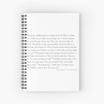 Leo McGarry's Man Falls in a Hole Speech - The West Wing Spiral Notebook Bloc note
