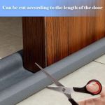 Generic BAS DE PORTE DOUBLE ISOLANT, GRIS, 90CM