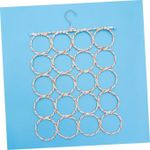 product_image_name-Generic-Porte-écharpe en corde à 20 anneaux, Cintre foulard ceinture et cravates-5