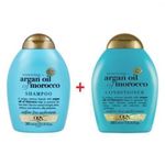 Ogx  Pack Shampoing 385ml + Conditioner 385ml Renewing+ Argan oil Of Morocco  Sans Sulfates