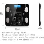 product_image_name-Generic-Balance pèse-personne digitale 26×26 cm en verre trempé, analyse composition corporelle LED et capteurs auto-étalonnage-3