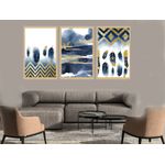 product_image_name-Generic-لوحة حائطية تتكون من ثلاثة أجزاء مع إطار من خشب الأرز الطبيعي-6