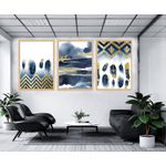 product_image_name-Generic-لوحة حائطية تتكون من ثلاثة أجزاء مع إطار من خشب الأرز الطبيعي-8