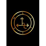 Sigil of lilith in gold  Poster Chambre Haute Qualité