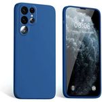 product_image_name-Generic-case compatible avec Samsung Galaxy S22 Ultra proté Étui Antichoc Silicone Bleu-1