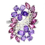 product_image_name-Generic-خاتم فضة عيار 925 باحجارالامديست ،الرودوليت و سفير-2