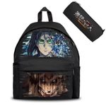 product_image_name-Generic-Attack On Titan Anime Eren Yeager Survey Corps Style 3 - Cartable & Trousse Backpack Scolaire-1