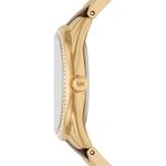 product_image_name-Micheal Kors-ساعة Janelle كوارتز مع مينا ذهبي وسوار من الفولاذ بلونين للنساء - MK4730-5