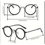 product_image_name-Generic-Lunettes rondes élégantes avec monture métal flexible + étui et chiffon offerts -4