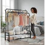 product_image_name-Generic-Organisateurs De Chaussure Porte Support de séchage en métal, double tige, manteau, chapeau, vêtements suspendus-1