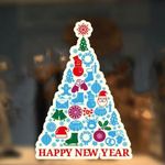 product_image_name-Generic-STICKERS Autocollants bonne année sapin de Noël , nouvel an 2023, 90 X 60 CM-1