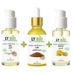 LY BIO PACK HUILE AIL 50ML - POMPE + HUILE LIN 50ML - PIPETTE + HUILE MAIS 50ML - POMPE