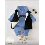 product_image_name-Generic-طقم طفل رضيع للأولاد من 3 قطع: سويت شيرت بقلنسوة من نسيج ناعم، بنطلون بخصر مطاطي، وصديري مبطن بلا أكمام-4