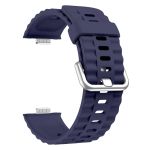 product_image_name-Generic-سوار استبدال من السيليكون الناعم لساعة هواوي وتش فيت 4 برو - أزرق بحري-1