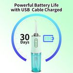 product_image_name-Generic-هيدروبلاسور كهربائي لاسلكي بسعة 220 مل، قابل لإعادة الشحن عبر USB، مع 4 فوهات و3 أوضاع ضغط، لتنظيف وتبييض الأسنان، 4 رؤوس نفاثة، مقاوم للماء، جهاز تنظيف الأسنان.-5