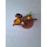 product_image_name-Generic-Étagère de style japonais. Étagère à plantes, étagère cerculaire en bois naturel-1