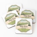 product_image_name-Generic-4 Dessous de Verre Zone de loisirs de l'État de la Volga, comté de Fayette, Iowa sous tasse unique -1