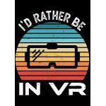 Id rather be in VR Gift Poster Chambre Haute Qualité