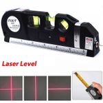 product_image_name-Generic-مستوى الليزر متعدد الاستخدامات 3 أوضاع متقاطعة مستوى الفقاعات 2.5 متر شريط متعدد الاستخدام-3