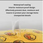 product_image_name-Generic- Sac de rangement pour linge pour vêtements, organisateur de rangement en toile imprimée avec cordon de serrage, sac étanche, design pliable, anti-poussière  - 1 pièce-2