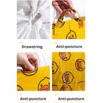 product_image_name-Generic- Sac de rangement pour linge pour vêtements, organisateur de rangement en toile imprimée avec cordon de serrage, sac étanche, design pliable, anti-poussière  - 1 pièce-3