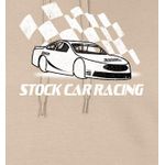 product_image_name-Generic-Stock Car Racing et le drapeau   sur Sweat à capuche bio décontracté fabriqué en UE-3