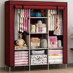 product_image_name-Generic-Armoire en Tissu avec Rideau – Rangement Pratique et Élégant-1