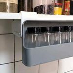 product_image_name-Generic-Boîte de Rangement Murale Cachées Auto-Adhésive avec 6 Bouteilles pour Épices-3