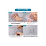 product_image_name-Generic-Lot de 20 paires de crochets adhésifs double face transparent-4