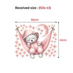 product_image_name-Generic-Autocollant pink sleepy teddy pour chambre d'enfants ou chambre pour décoration de maison-2