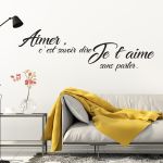 product_image_name-Generic- Autocollant citations aimer c'est savoir dire je t'aime Saint Valentin Stickers décoration vinyle Déco stick Noir SV 07-2