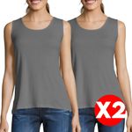 product_image_name-Generic-Pack De 2 Débardeurs Femme Coton Bio Gris-1