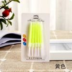 product_image_name-Generic-Bougies D’Anniversaire Coniques Colorées Pour Une Célébration Festive - jaune-1