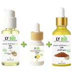 LY BIO PACK HUILE AIL 50ML - POMPE + HUILE ESSENTIEL CITRON 10ML + HUILE LIN 50ML - PIPETTE