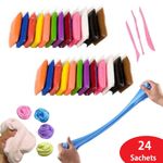 product_image_name-Generic-لعبة إبداعية طينية رفيعة وخفيفة الوزن ومضادة للإجهاد24 عبوة Slim & pâte à modeler légère antistress sèche à l'air-1