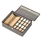 product_image_name-Generic-صندوق تخزين الملابس الداخلية، حاوية قابلة للطي ومقسمة مع غطاء، تخزين مقاوم للغبار للملابس الداخلية لوضعها تحت السرير، مقصورة درج للملابس الداخلية-2