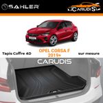 SAHLER Tapis coffre 4D Opel Corsa F sur mesure sans odeur imperméable  antidérapant à prix pas cher