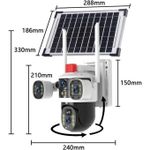 product_image_name-Generic-Caméra dôme solaire sans fil à triple objectif avec vision nocturne couleur et connectivité 4G - Surveillance panoramique, audio bidirectionnel-5