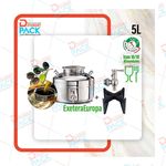 product_image_name-Generic-5Lt Citerne / bidon pour Huile D'olive Acier Inoxydable alimentaire + Robinet-1