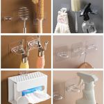 product_image_name-Generic-عبوة من 10 خطافات لاصقة لرف معطف الباب والحمام-2