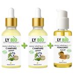 LY BIO PACK 2 X HUILE CAMPHREE 50ML - PIPETTE + HUILE FENUGREC 50ML - POMPE