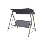 product_image_name-Kitea-Balancelle WOOD 3 PLACES - Gris foncé-3