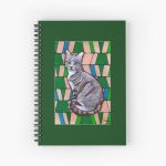 Stripy Cat Spiral Notebook Bloc note