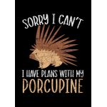 Porcupine lover  Style 2 Poster Chambre Haute Qualité